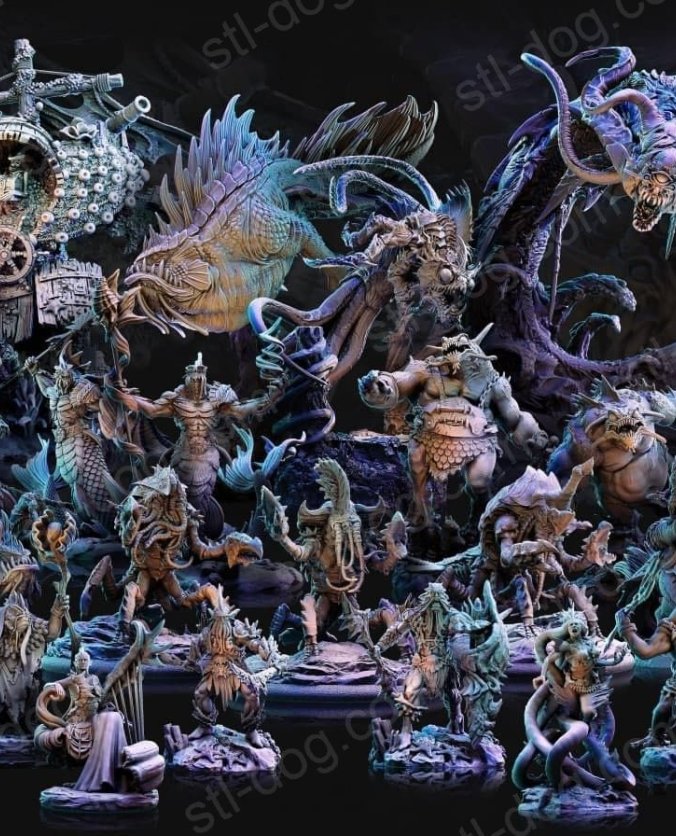 深渊-深渊深处 The Trench – Abyssal Depth 3D打印图纸